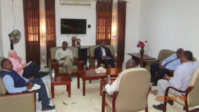 مدير الجامعة يستقبل وفد البنك الإسلامي السوداني فرع شندي