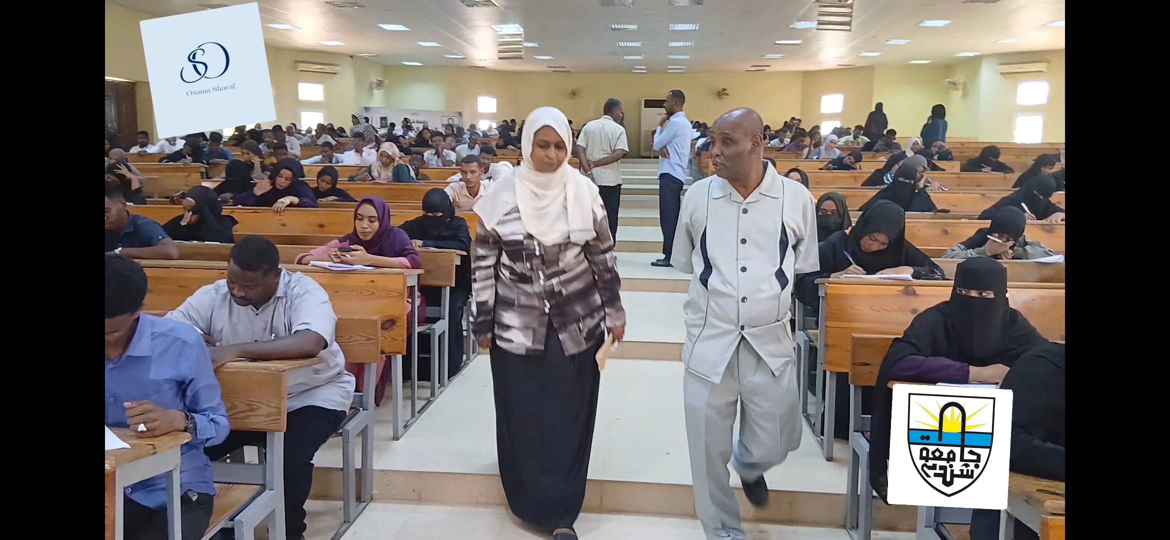 مدير جامعة شندي يتفقد الامتحانات النهائية بمجمع التربية ويعلن التزام الجامعة بمنح الجوائز للطلاب المتفوقين